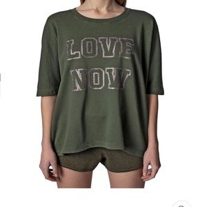 Zadig & Voltaire Portland Love Now Glitter Sweatshirt Women's  size Large